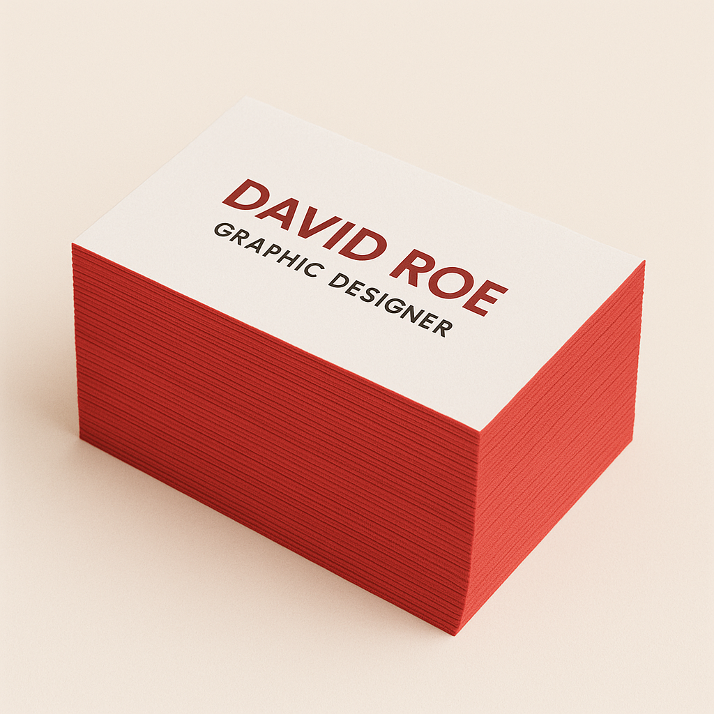 Painted Edge Business Cards Printing | Light Printing House