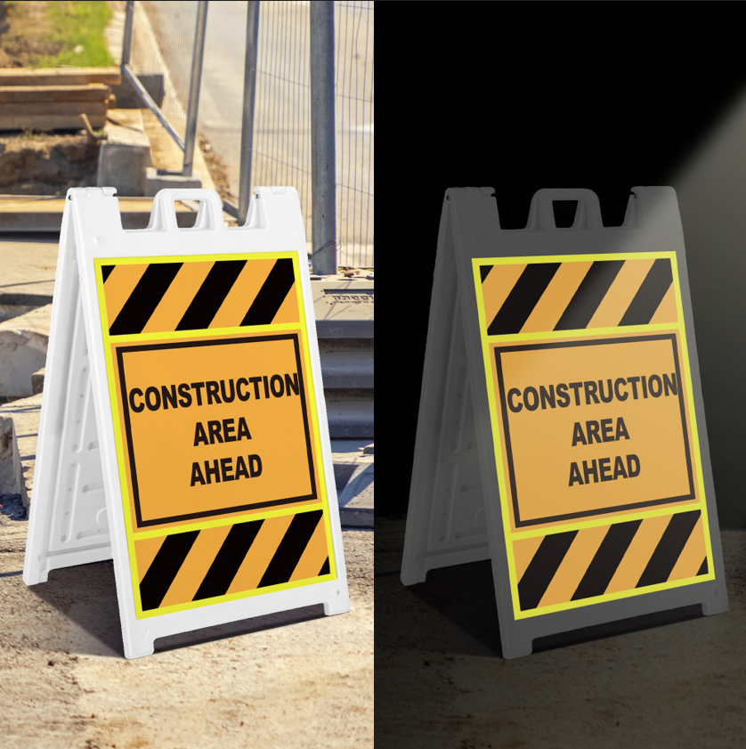 Reflective Signicade A-Frame Printing | Light Printing House