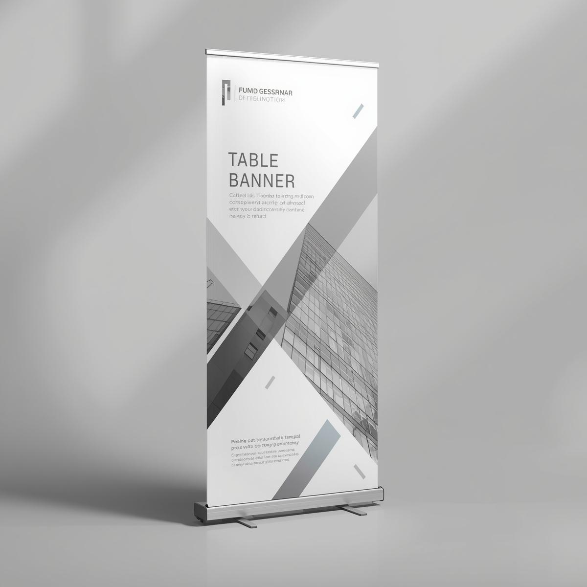 Tabletop Retractable Banner Printing Light Printing House