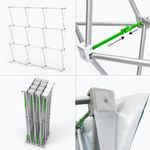 Straight Velcro Fabric Pop Up Display Printing | Light Printing House