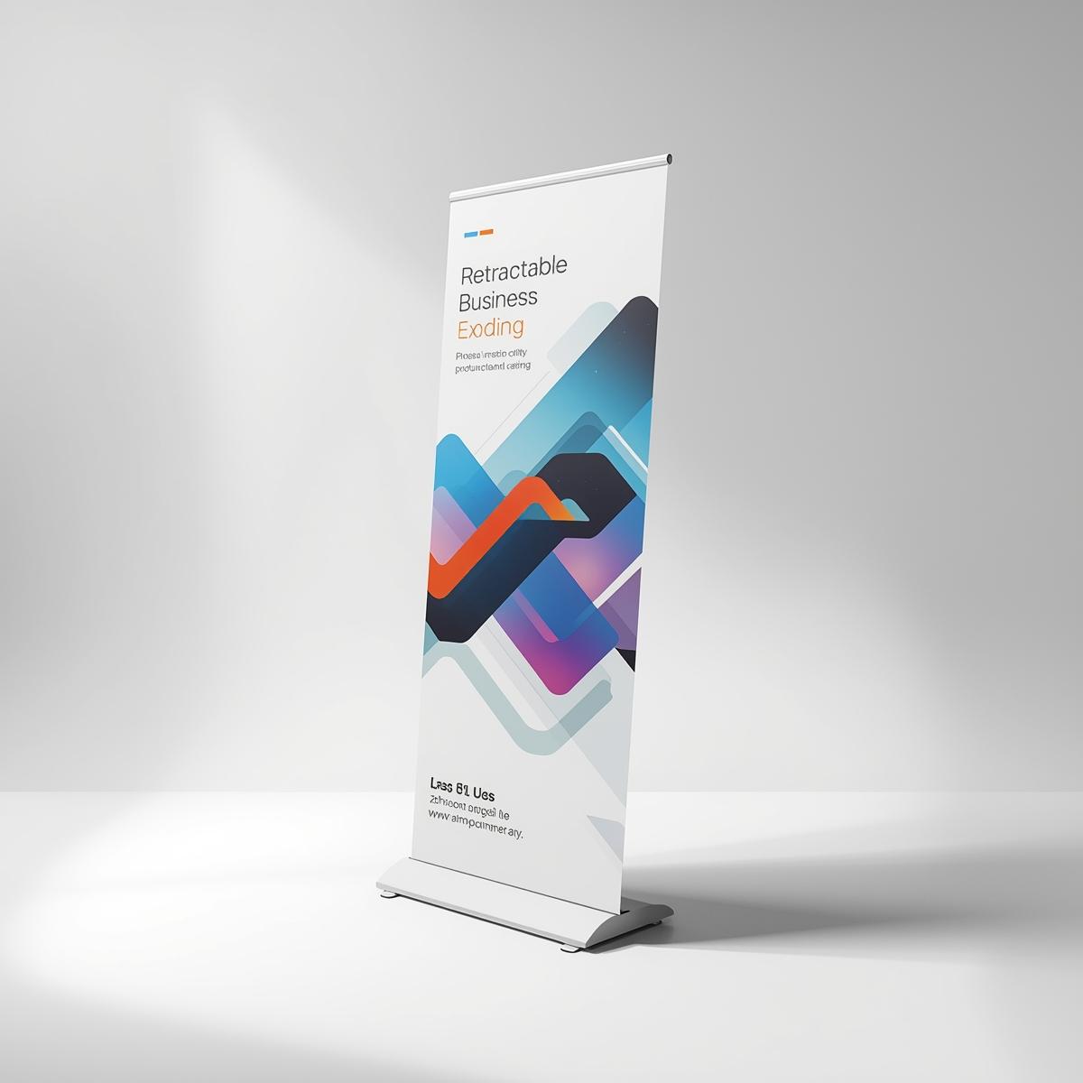 Tabletop Retractable Banner Printing Light Printing House