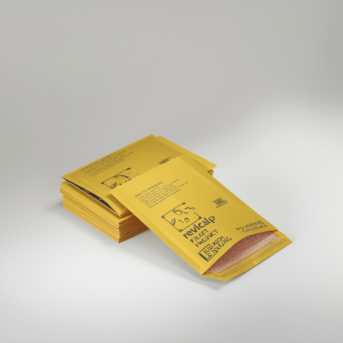 Yellow Paper Bubble Mailers Printing  Light Printing House