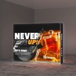 10ft SEG Backlit Popup Display Printing | Light Printing House