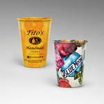 Medium Full Color Plastic Cups