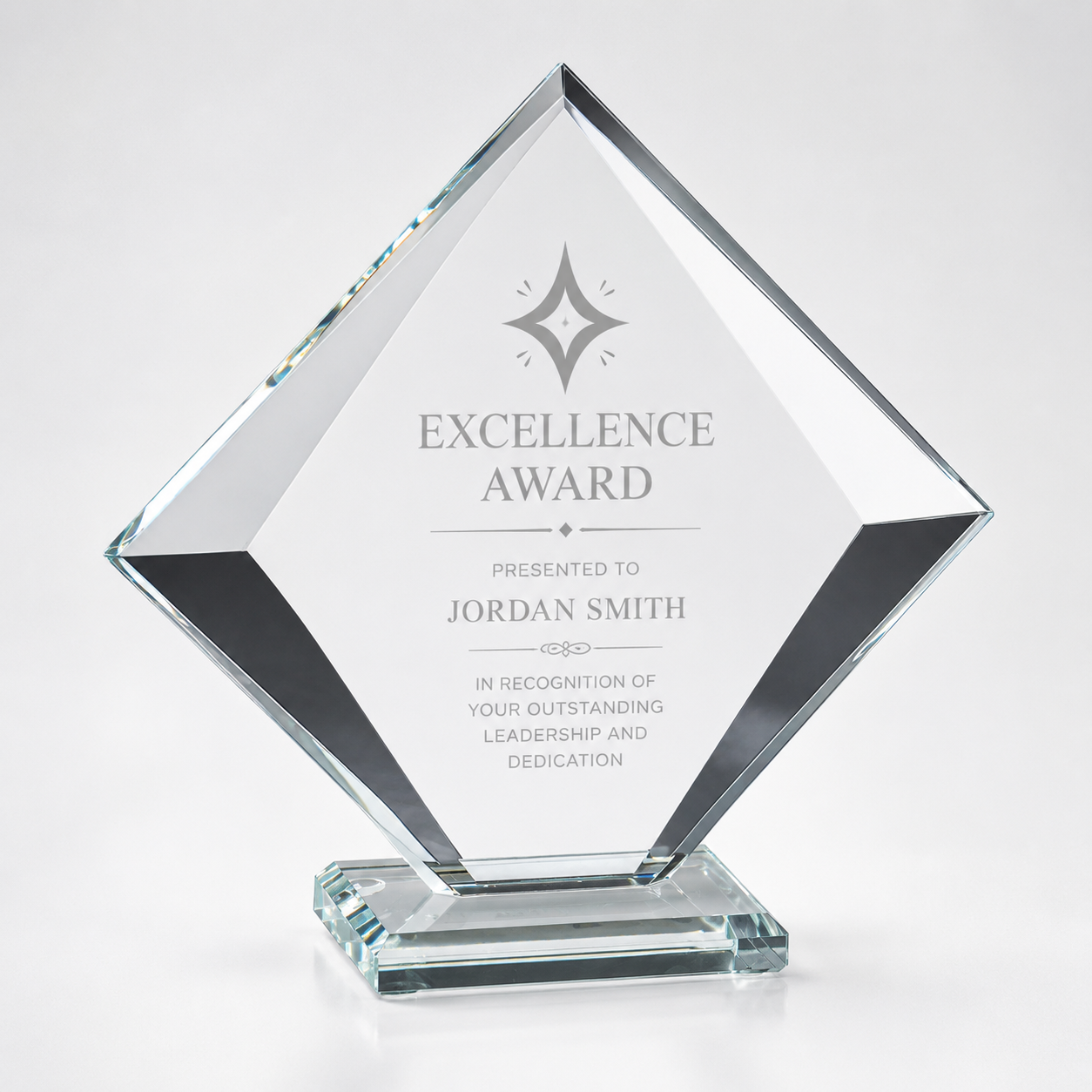 Small Glass Recognition Award | Light Printing House