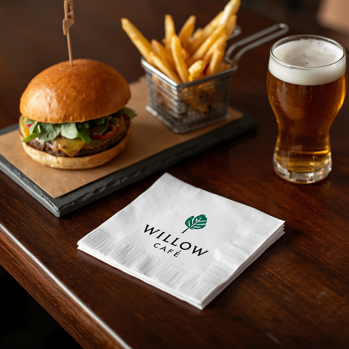 Personalized dinner napkins for events
