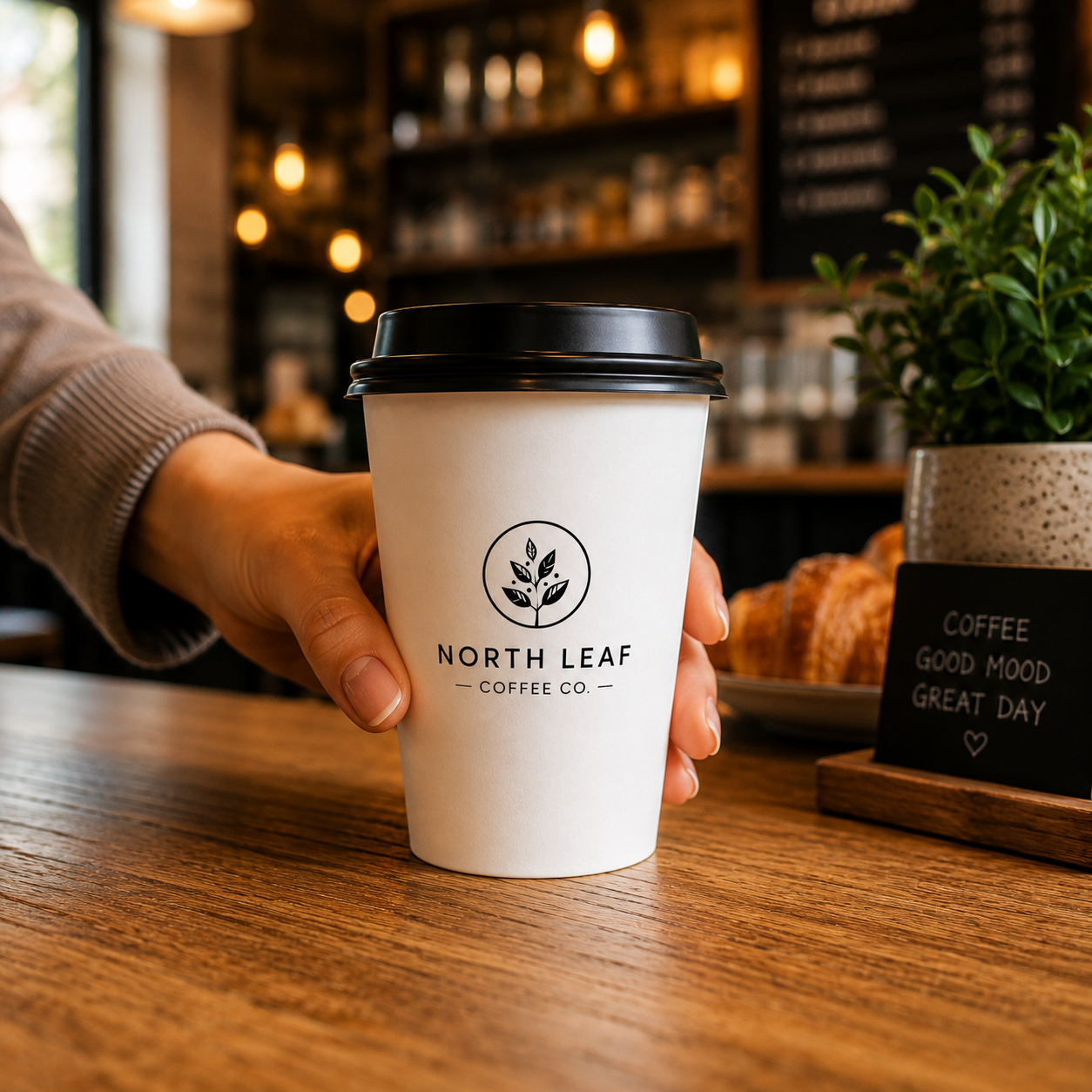 white cups