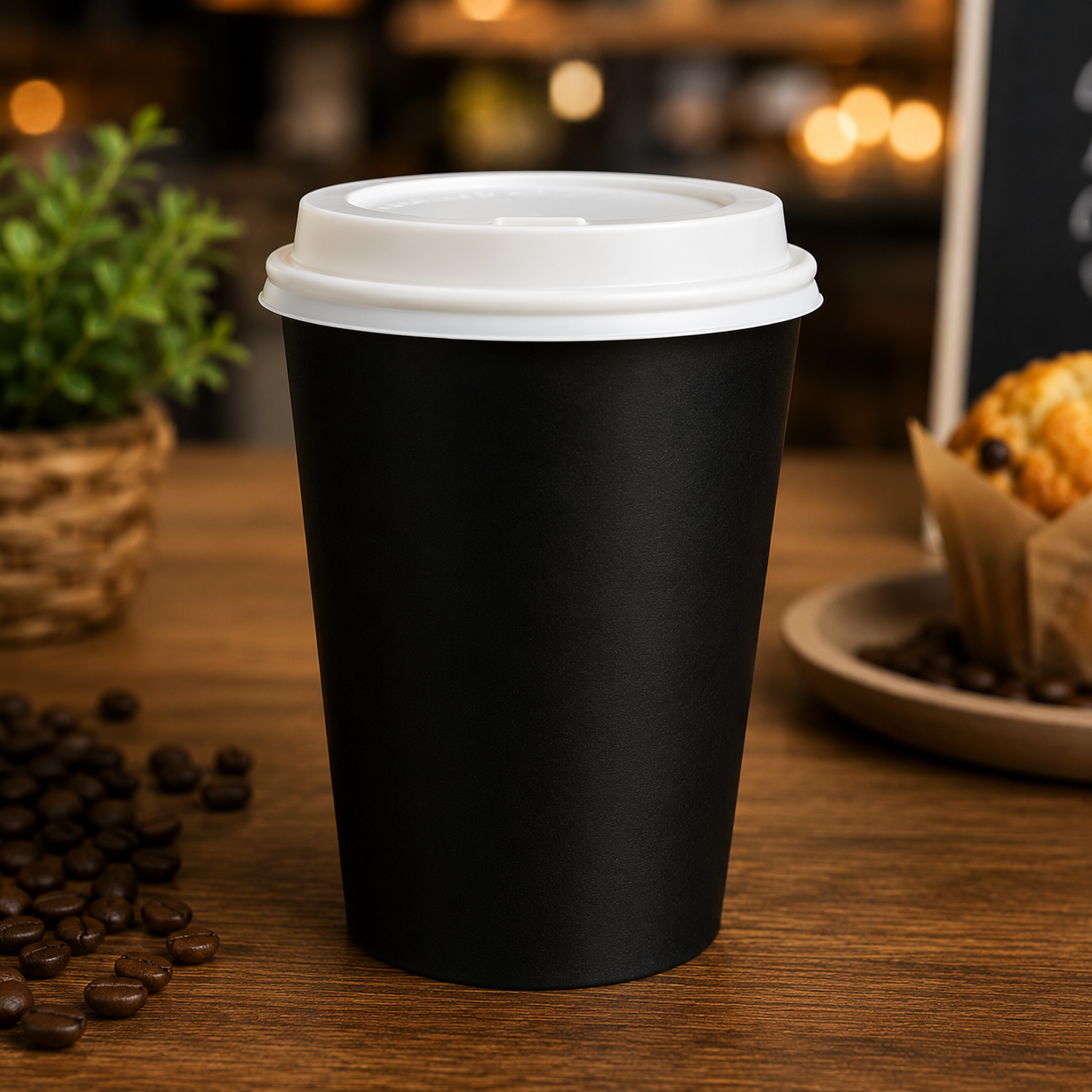 black cup