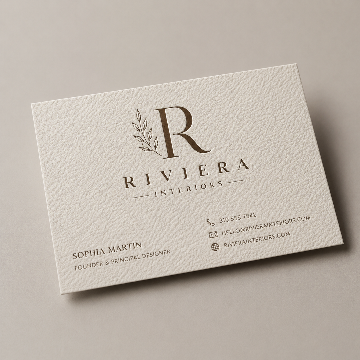 business cards textured