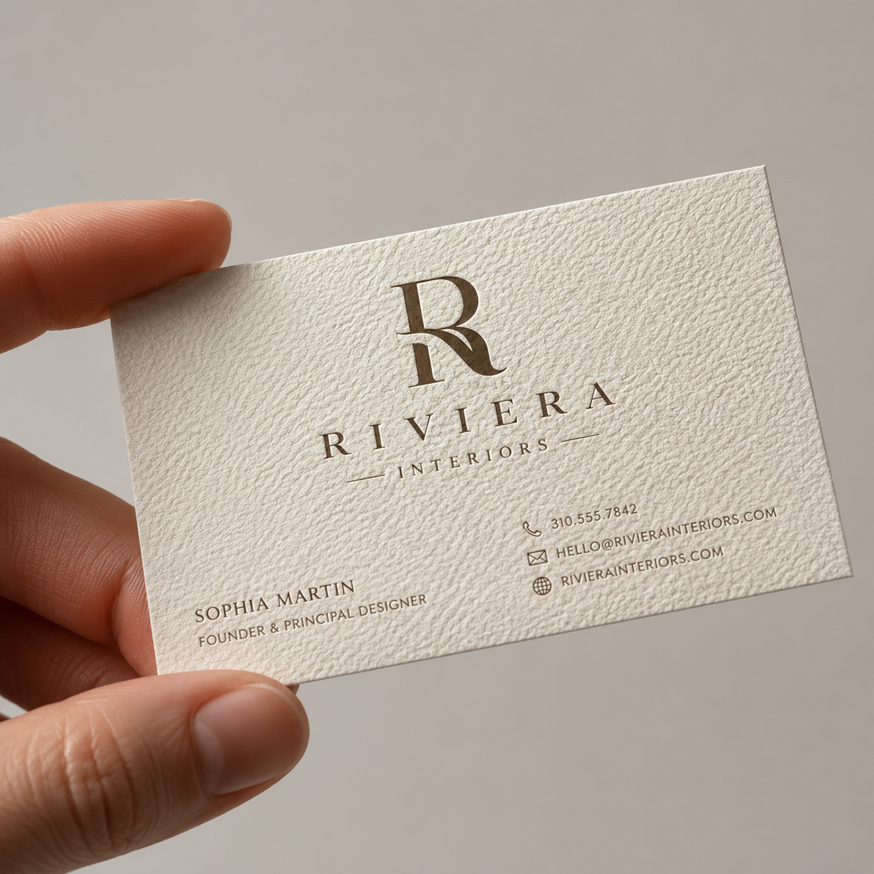 business cards textured