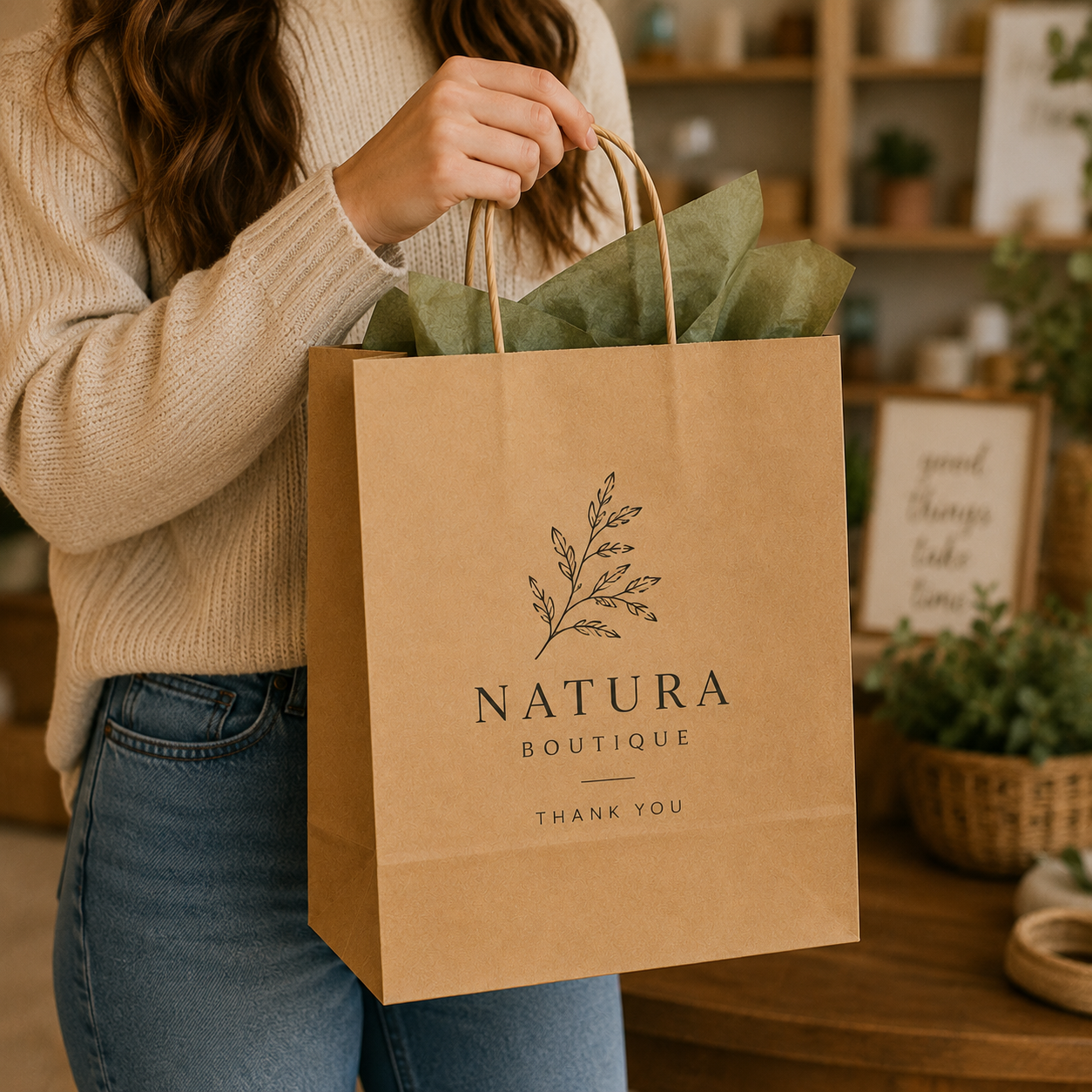 Custom Kraft Gift Bags