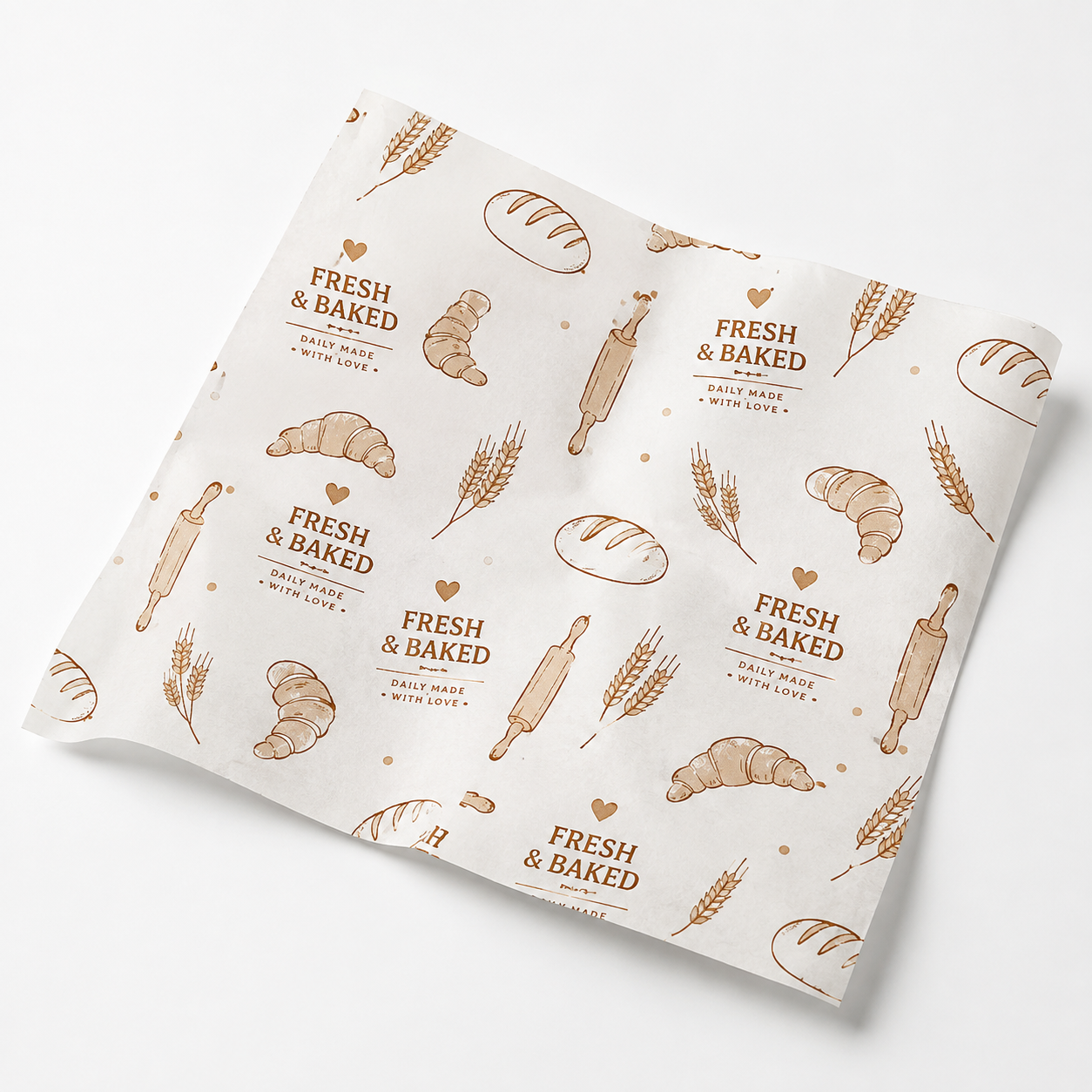 Branded food tray liner printing