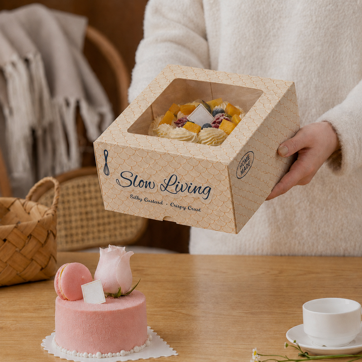 Custom bakery cake box printing