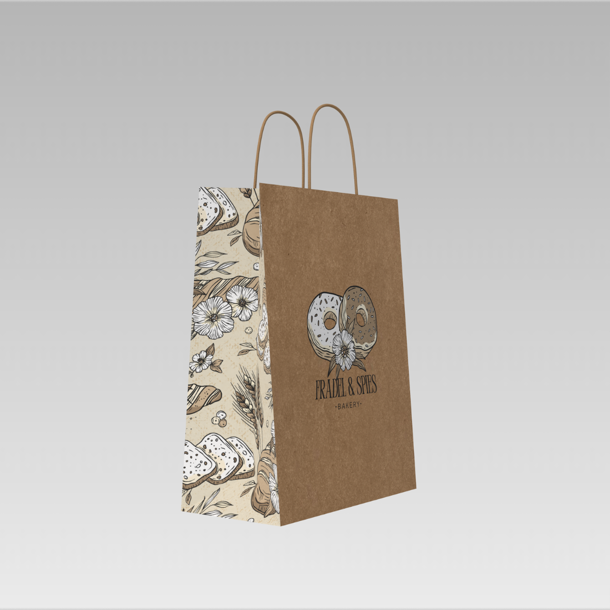 Custom 4-Side Printing Shopping Bags Printing | Light Printing House