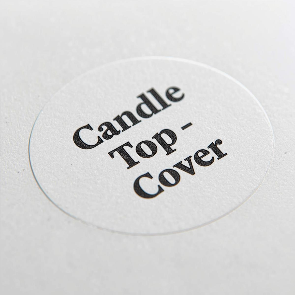 Candle Top Cover Printing  Light Printing House