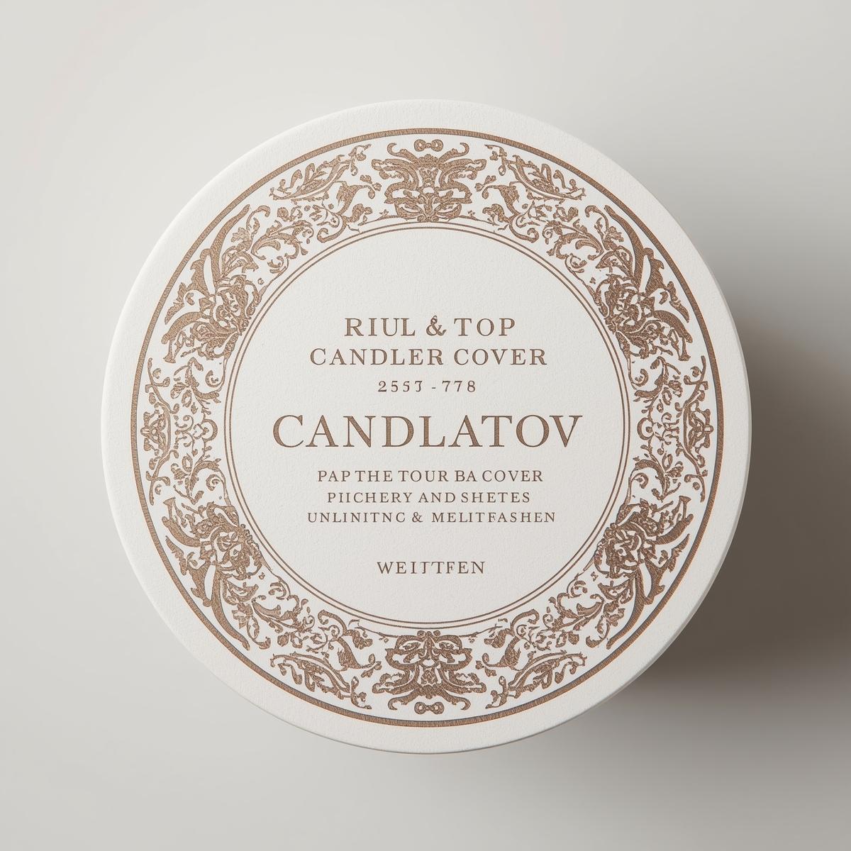 Candle Top Cover Printing  Light Printing House