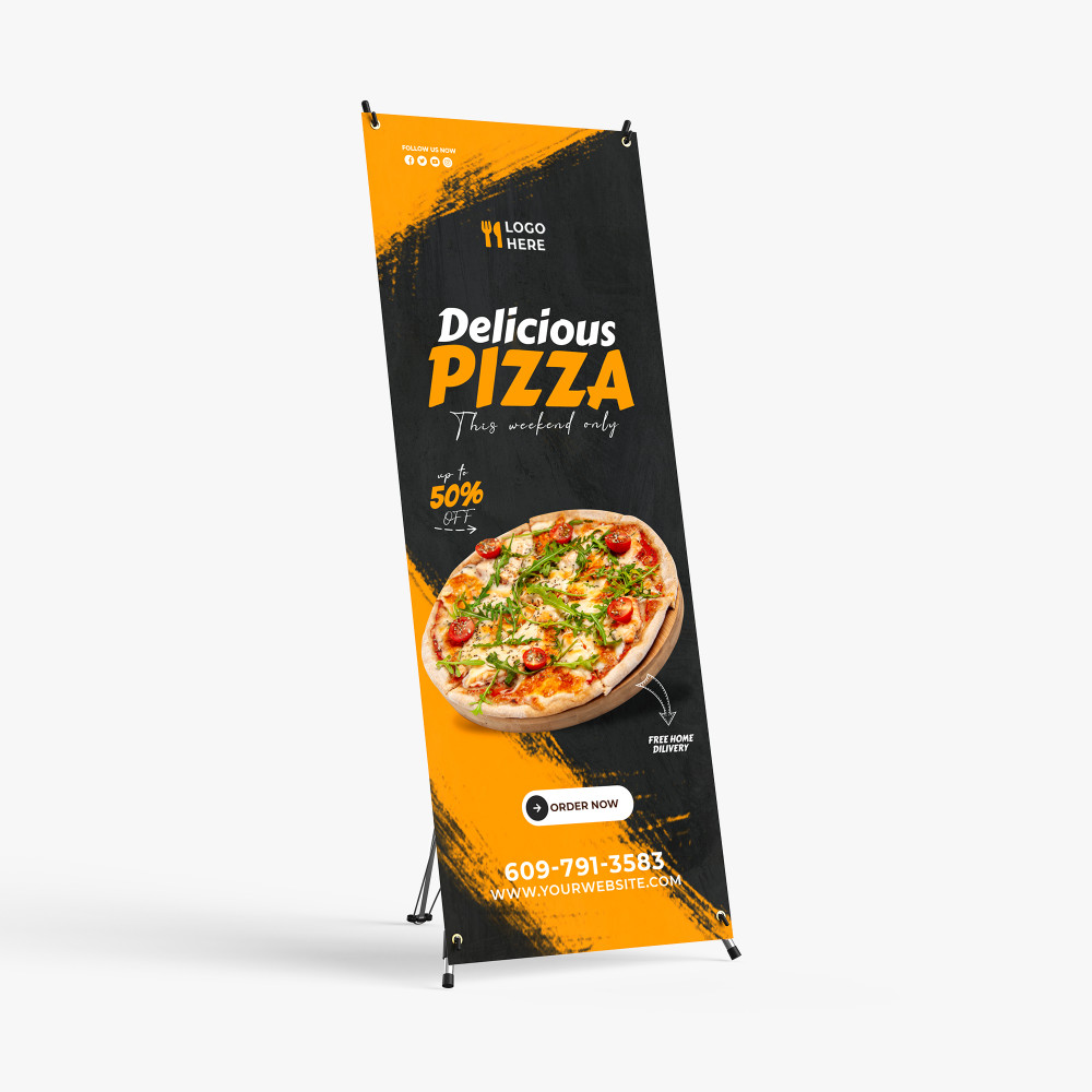 Banner, X-Stand