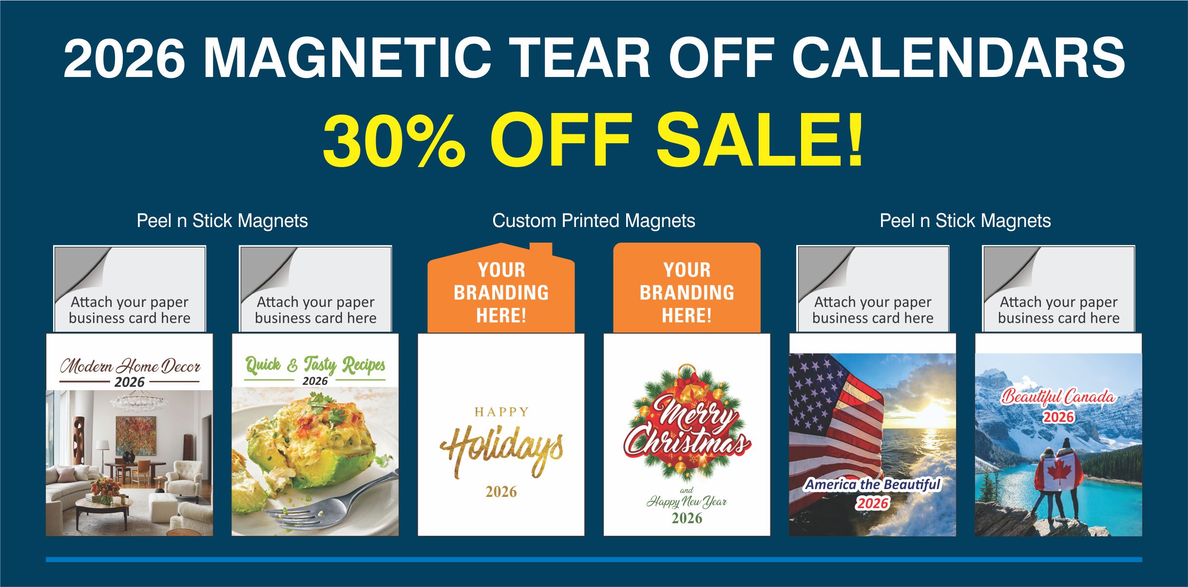 Magnetic Tear Off Calendars