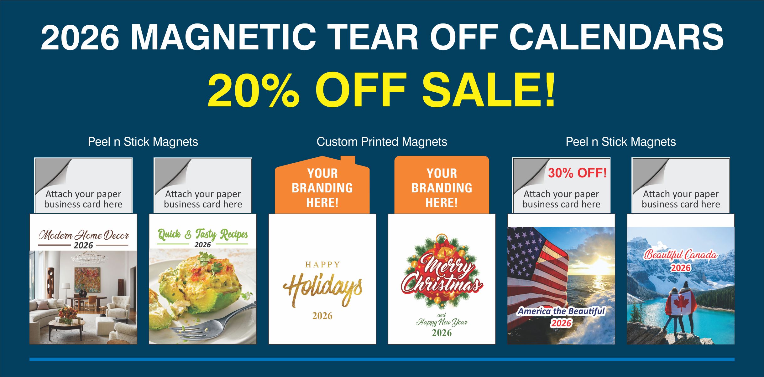 Magnetic Tear Off Calendars