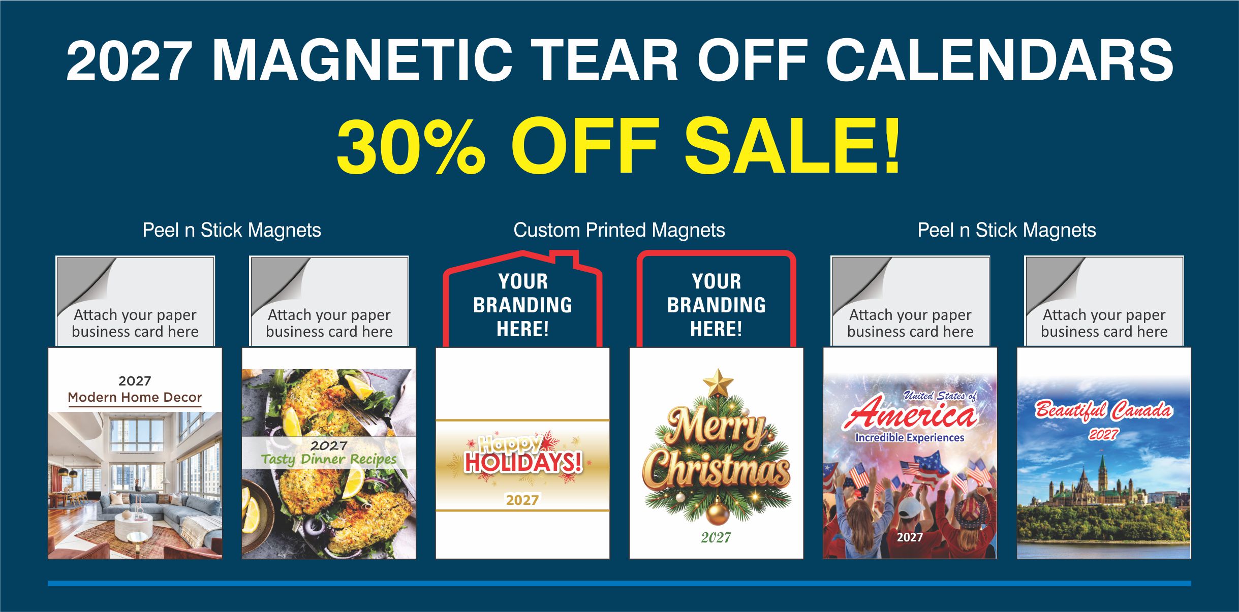 Magnetic Tear Off Calendars
