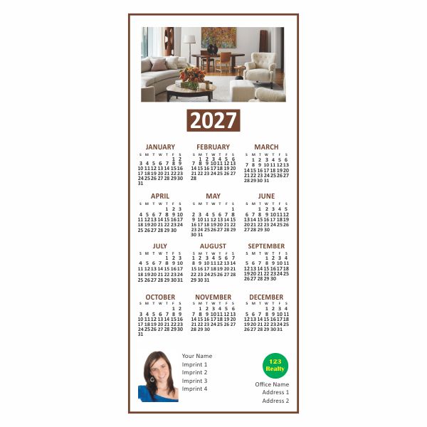 3.5" x 8.25" Magnet Calendars