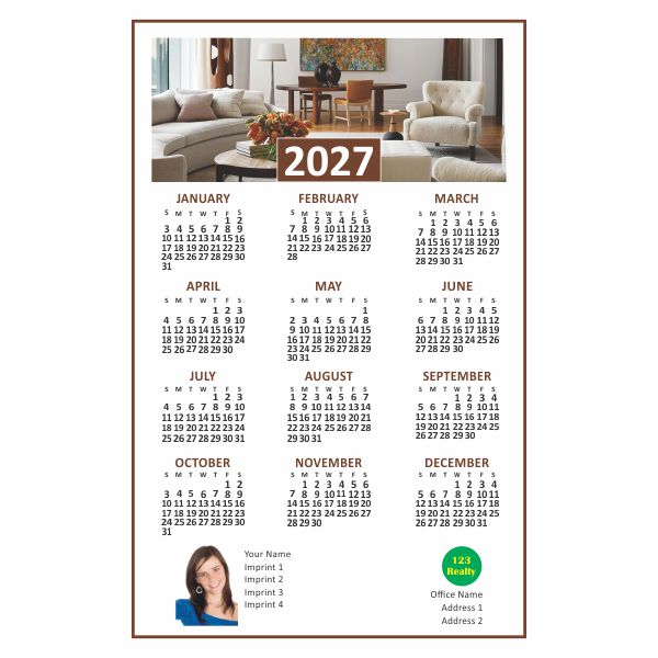 5.25" x 8.25" Magnet Calendars