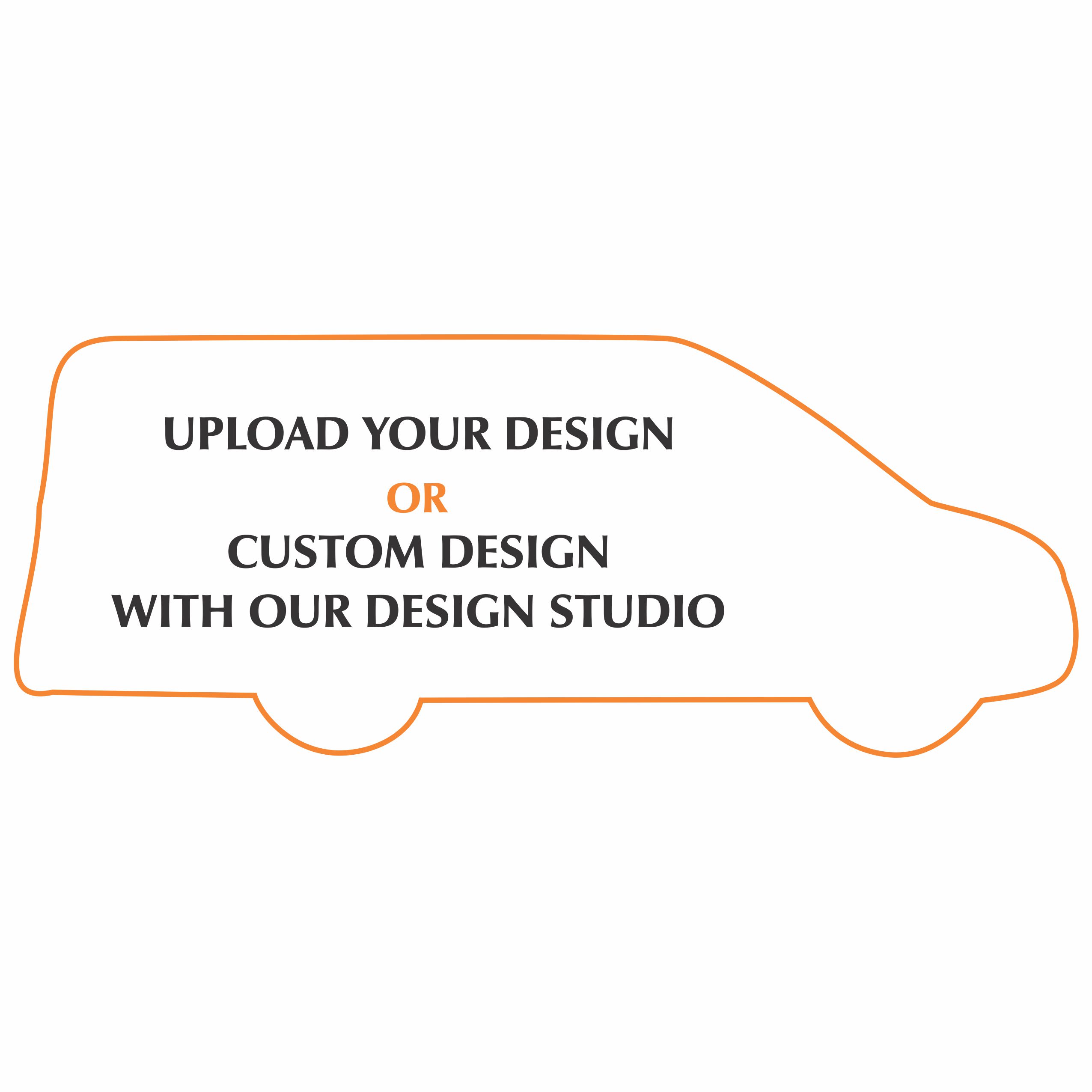 3.25" x 8.25" Van Shape Fridge Magnets