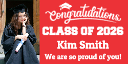 Graduation Banner - Red