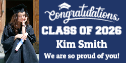 Graduation Banner - Navy Blue