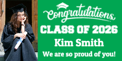 Graduation Banner - Green