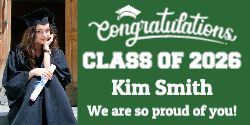 Graduation Banner - Green