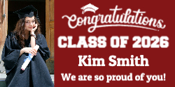 Graduation Banner - Burgundy