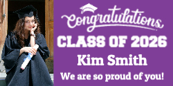 Graduation Banner - Purple