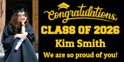 Graduation Banner - Black Yellow
