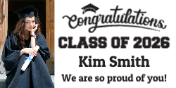 Graduation Banner - White Black