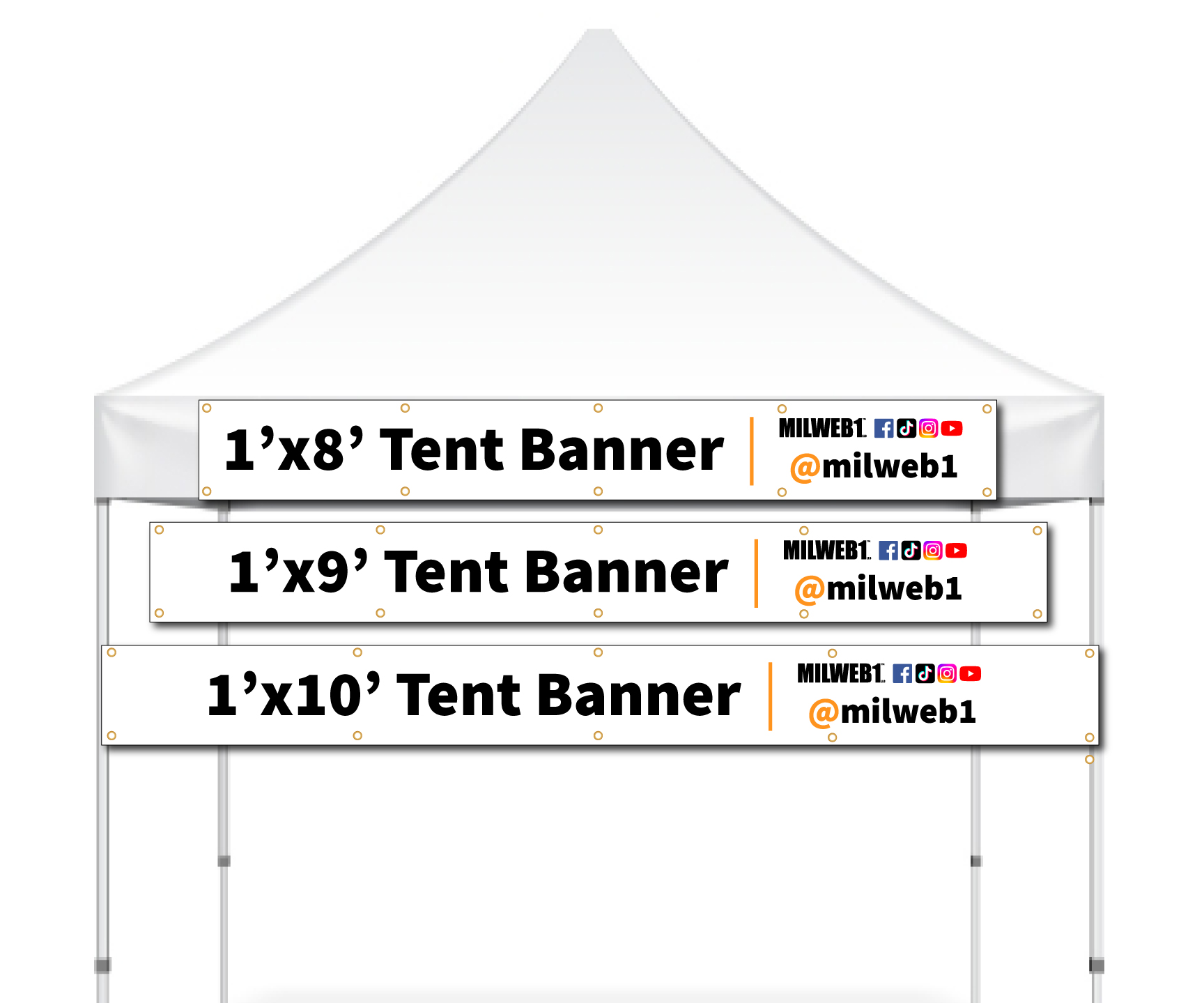 Tent Vinyl Banner