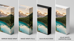 Edge options side by side: Mirror, Image Wrap, Black, White