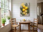16" x 24" canvas wrap in a kitchen nook