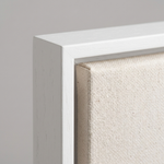 Corner detail: White frame