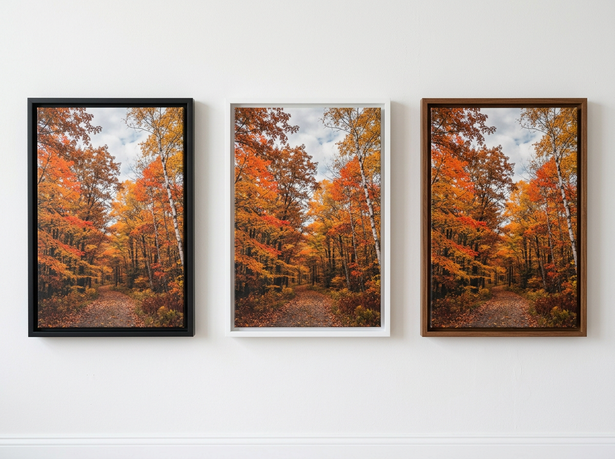 Frame colors: Black, White, Pecan