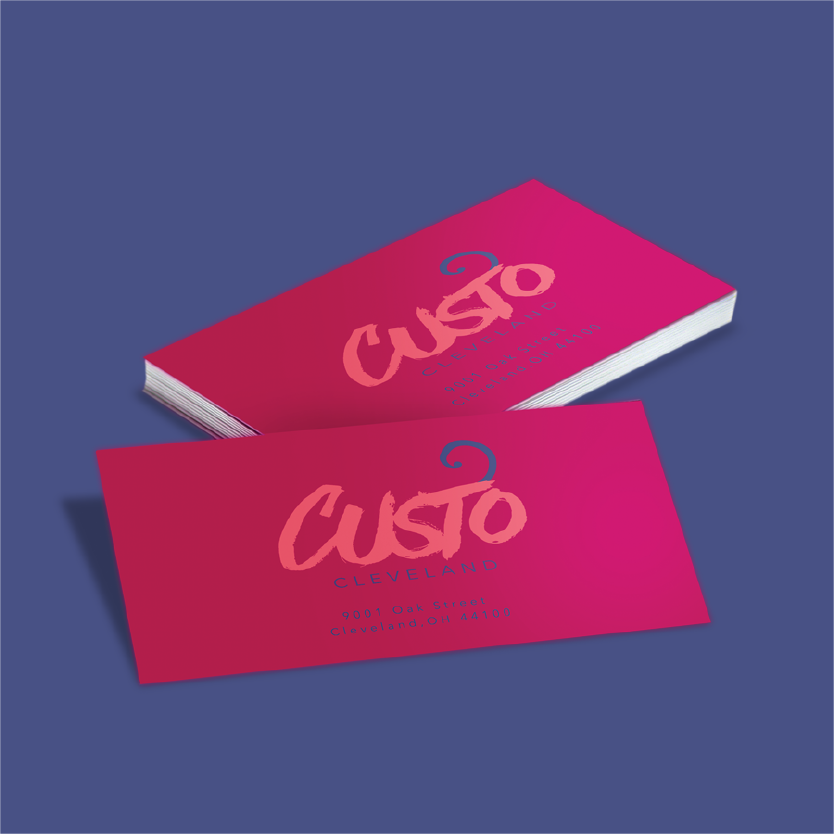 Suede Business Cards