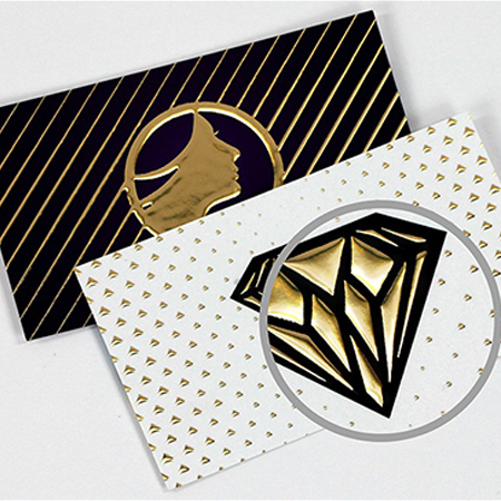 Raised Foil Business Cards