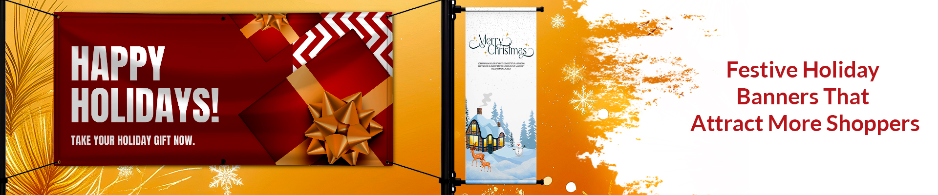 Festive Holiday Banners That Attract More Shoppers