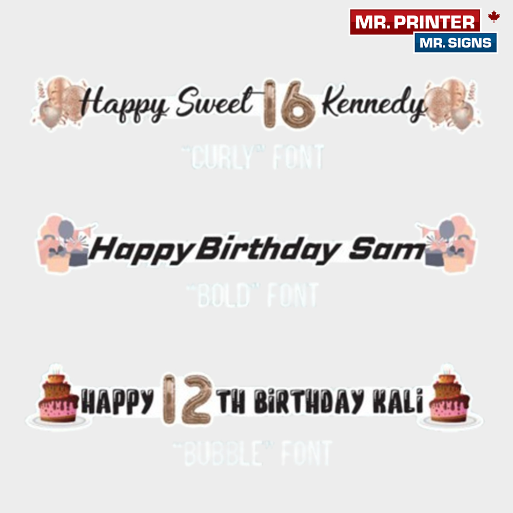 Jumbo Personalized Birthday Lawn Sign