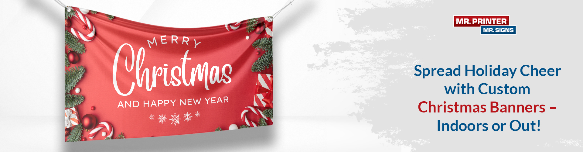 Spread Holiday Cheer with Custom Christmas Banners – Indoors or Out!