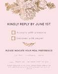 Blushing Pink RSVP Card