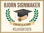 Large Graduation Sign (32" x 24")