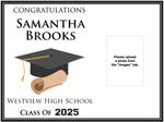 Standard Photo Graduation Sign (24" x 18")