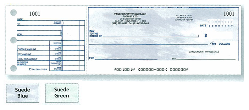 Personalized Cheques