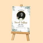 Contemporary Funeral Poster